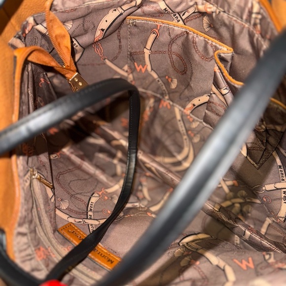 Montana West Camel and Black Tote - Picture 7 of 10